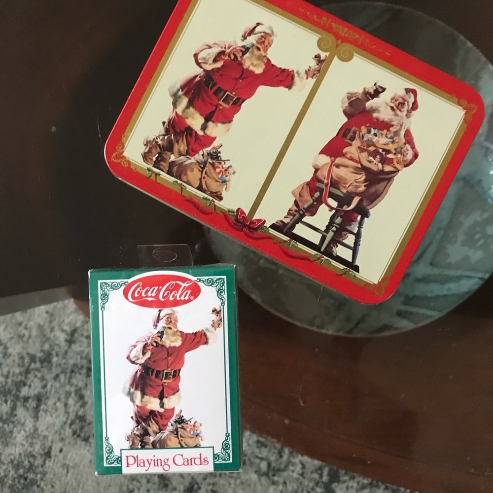 Vintage COCA-COLA SANTA Nostalgia Playing Cards *Factory Sealed Deck*